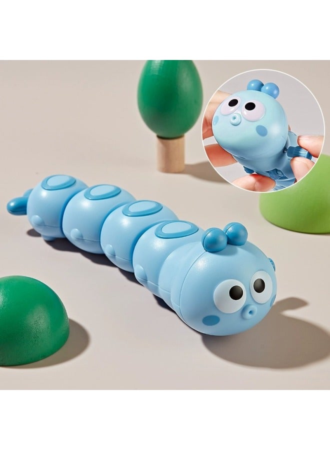Chain Swing Caterpillar Toy Cartoon Winding Swing Worm Clown Fish Baby Educational Crawling Toy Gift-Color: Caterpillar  - Image 5