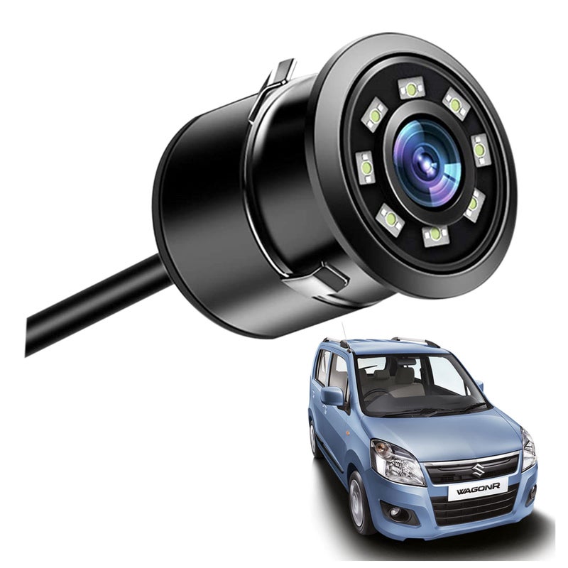 Asryd Car Rear Backup Camera, Rear View LED Night Vision Camera Waterproof 170 Degree Wide Angle, Black, Reverse Camera Parking Guide For Maruti Suzuki Wagon R EV (1 LED Camera) - Image 5
