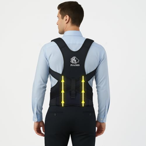PRO365 Neoprene Posture Corrector| S-XXL Universal Size| Spine Tubes| Premium Body Hugging Fabric| Unisex| Back Support Belt| 1 Year Warranty - Image 2