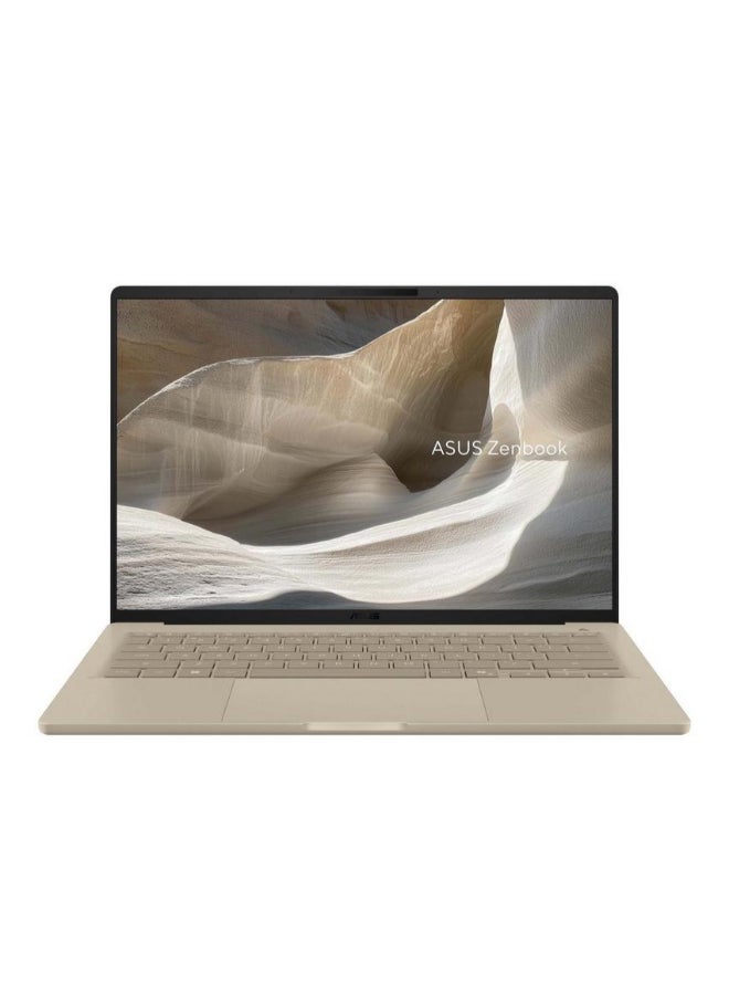 ASUS Zenbook 14 Laptop With 14 Inch WUXGA (1920x1200) Display, AMD Ryzen AI 7 Processor/16GB RAM DDR5/512GB SSD/AMD Radeon Graphics/Windows 11 Home/ English/Arabic Beige - Image 1