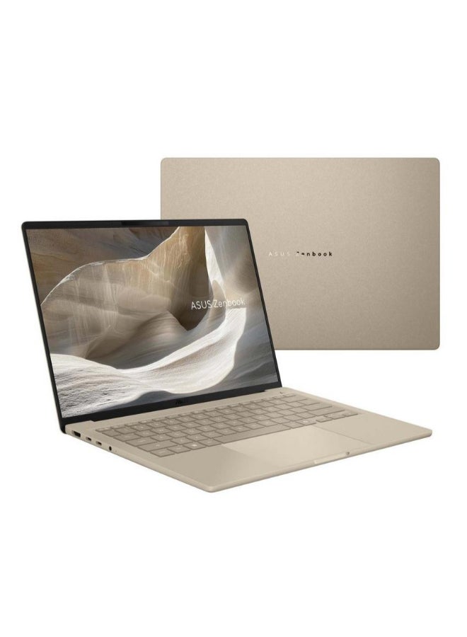 ASUS Zenbook 14 Laptop With 14 Inch WUXGA (1920x1200) Display, AMD Ryzen AI 7 Processor/16GB RAM DDR5/512GB SSD/AMD Radeon Graphics/Windows 11 Home/ English/Arabic Beige - Image 4