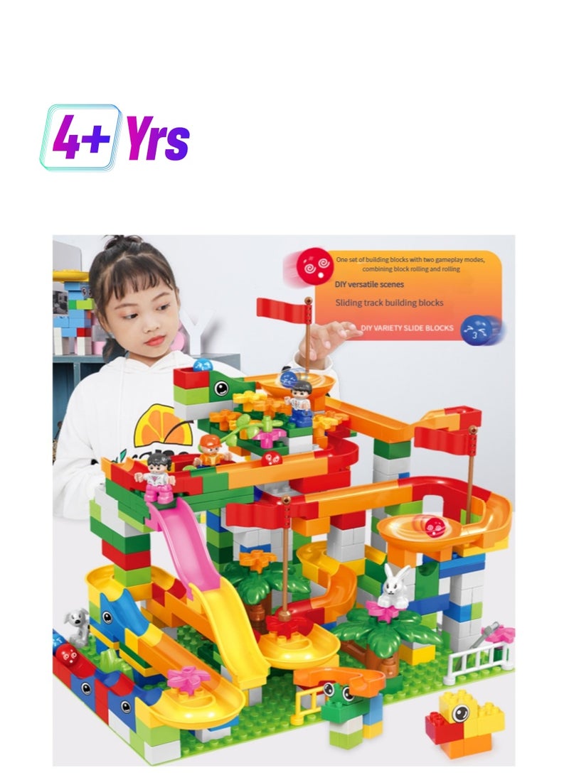 4-6 years old children's enlightenment pressure plastic toys puzzle Variety ball slide large particles building blocks  - Image 1