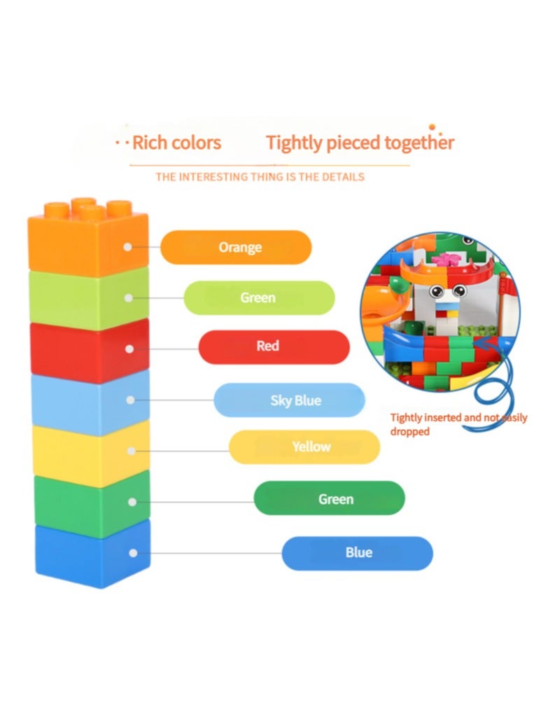 4-6 years old children's enlightenment pressure plastic toys puzzle Variety ball slide large particles building blocks  - Image 4