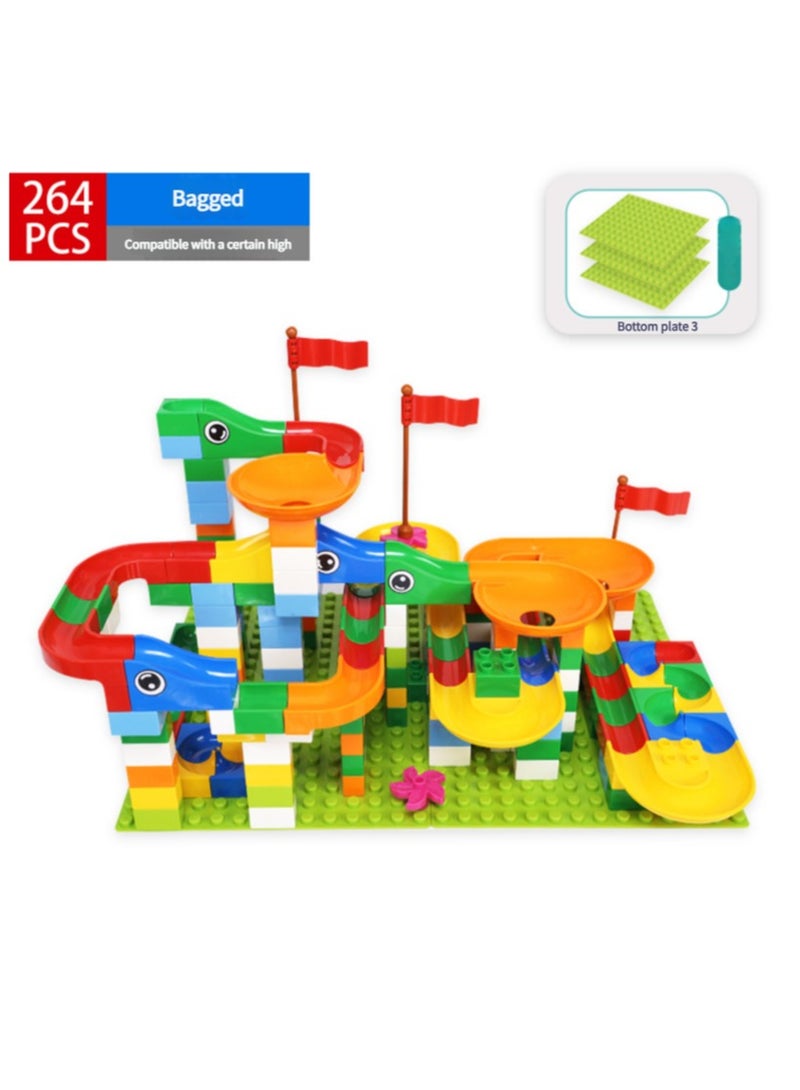 4-6 years old children's enlightenment pressure plastic toys puzzle Variety ball slide large particles building blocks  - Image 2