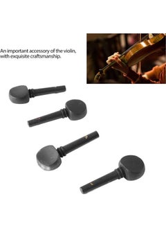 Generic Violin Peg, Easy Installation Lightweight Violin Tuning Peg 4Pcs Fine Workmanship for Replacement (M00591)  - Image 2