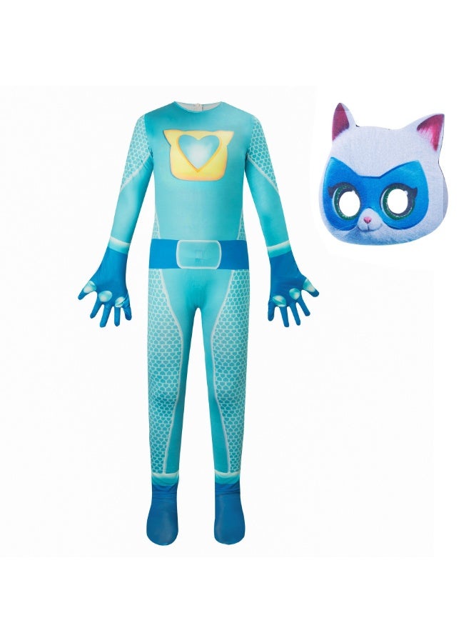 NIBEMINENT One-piece suit, tight-fitting suit, Halloween costume, stage performance costume, super cat - Image 1