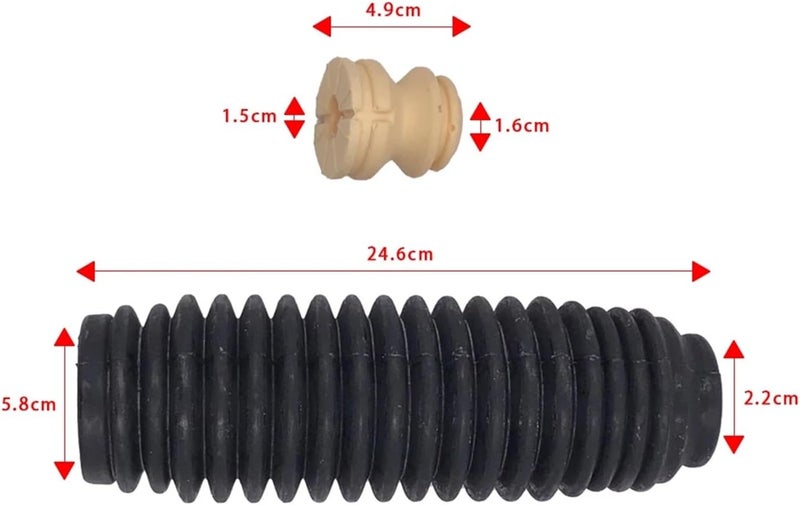 Wivplex Car Rear Shock Absorber Buffer Rubber Boot Set - Image 2