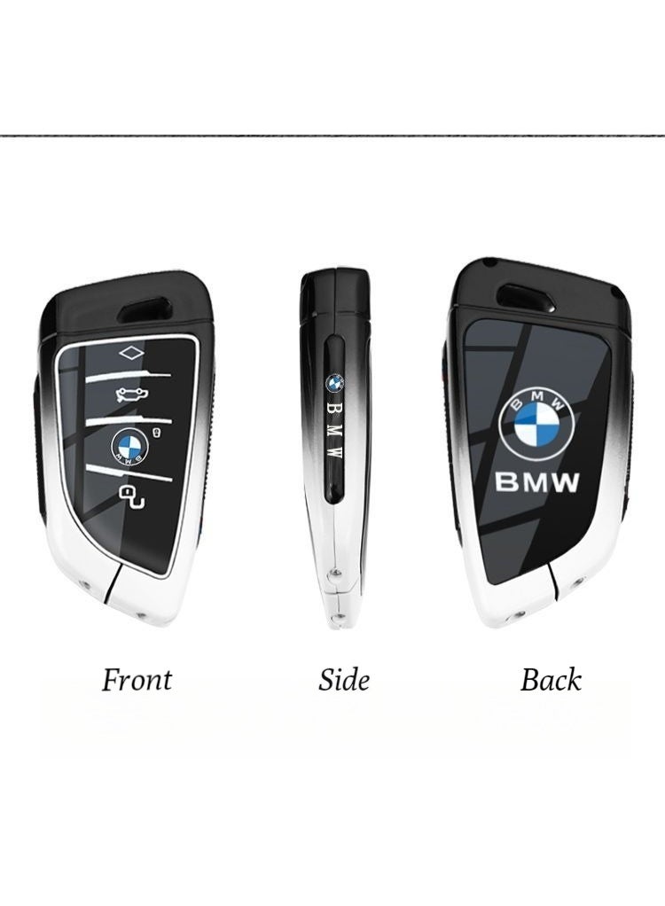 بي إم دبليو مناسب لغطاء مفتاح BMW 530 لسلسلة 3، 325Li، 5 Series، 1 Series، i3، X1، X2، X3، X4، X5، X6 وغيرها من موديلات BMW. غطاء مفتاح فاخر. - Image 2