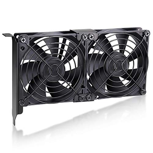 Wathai Graphic Card Pcl Slot Fan 2 x 90mm 92mm for CPU GPU Cooler VGA Cooling - Image 1