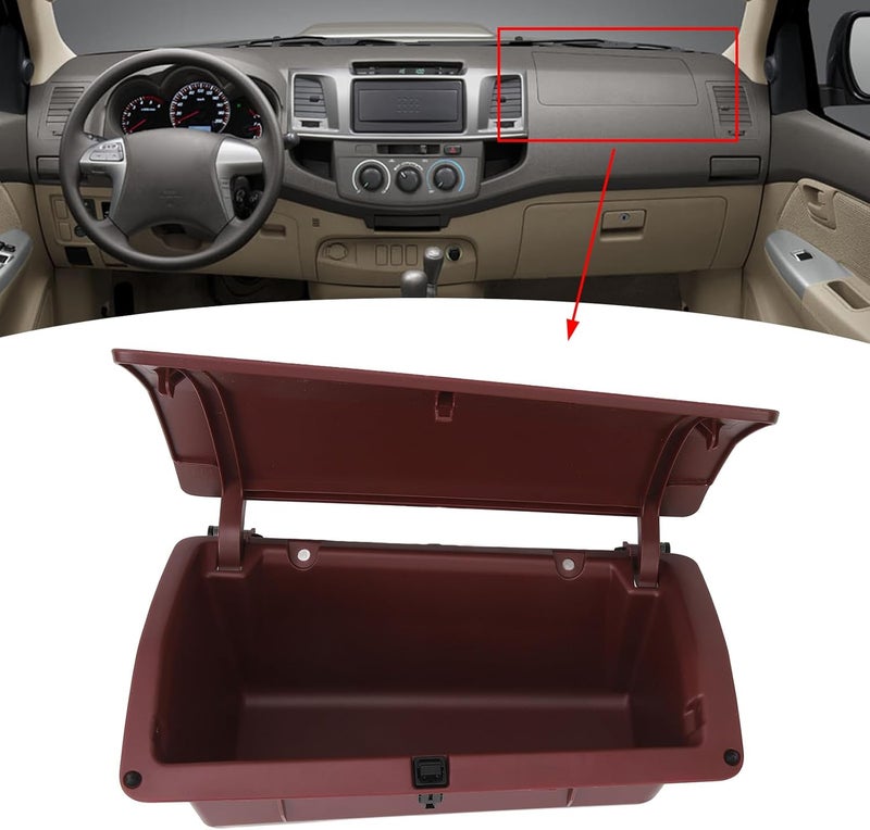 Jiawu Dashboard Storage Box, LHD 55042 0K020 Dashboard Interior Organizer Box Replacement for Vigo, Auto Interior Storage Accessories Dashboard Organizer Box, Large - Image 5