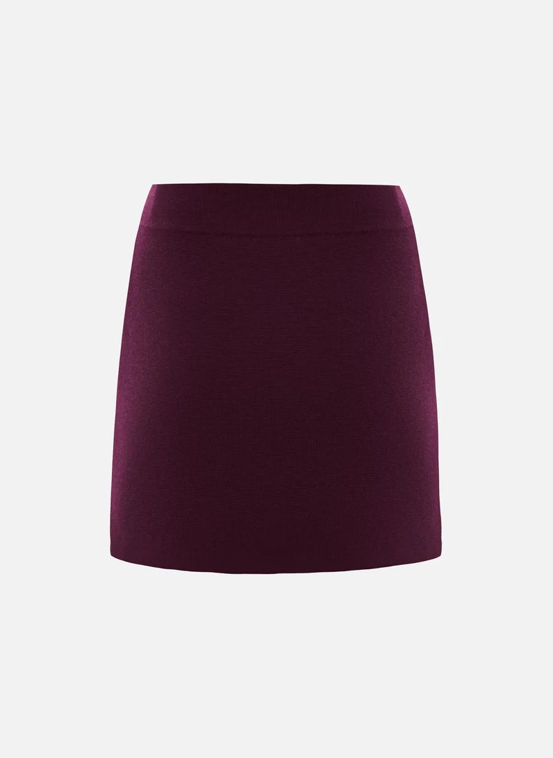 Lichi Straight mini skirt with a decorative seam