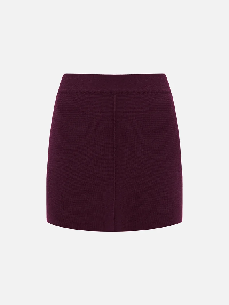 Lichi Straight mini skirt with a decorative seam