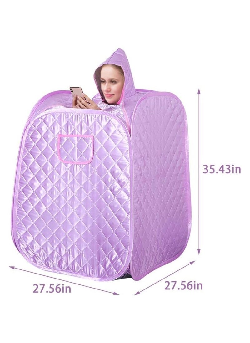 Portable Sauna for Household Use Full-body Sweating Foldable Sauna Tent with Attached Steam Generator