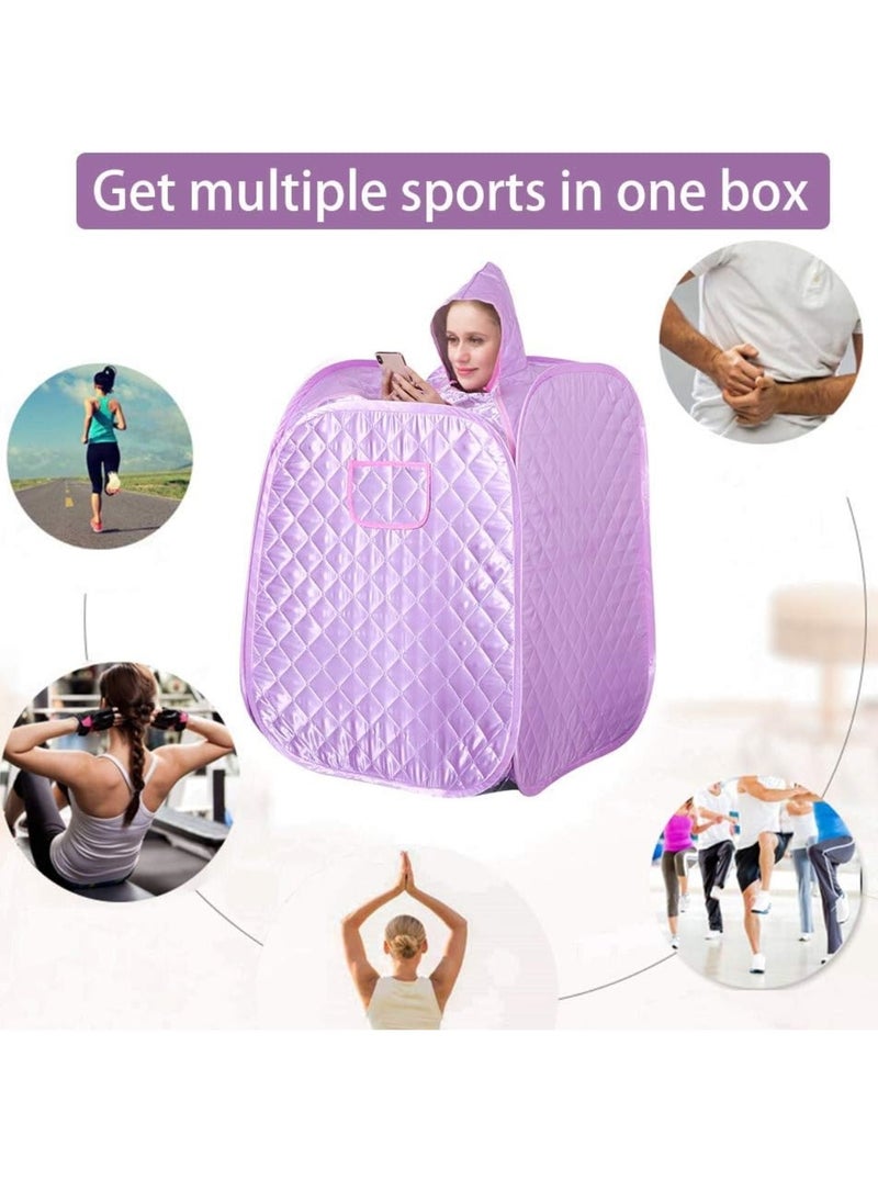 Portable Sauna for Household Use Full-body Sweating Foldable Sauna Tent with Attached Steam Generator
