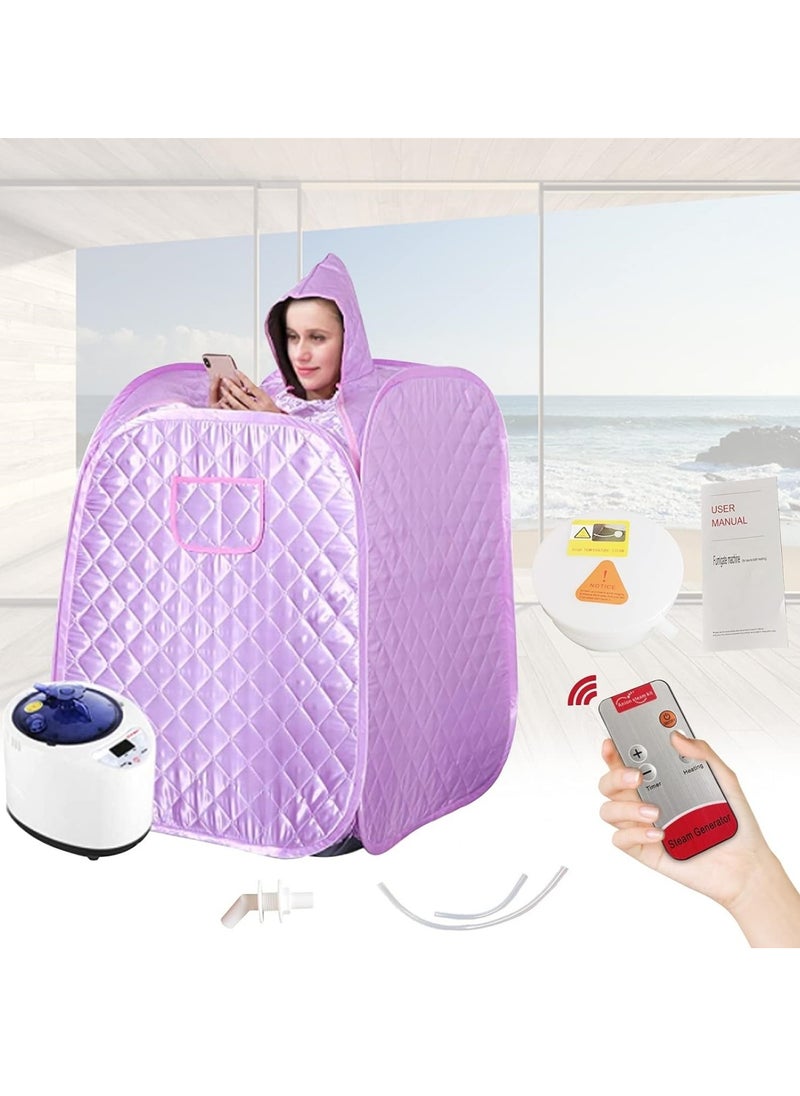 Portable Sauna for Household Use Full-body Sweating Foldable Sauna Tent with Attached Steam Generator