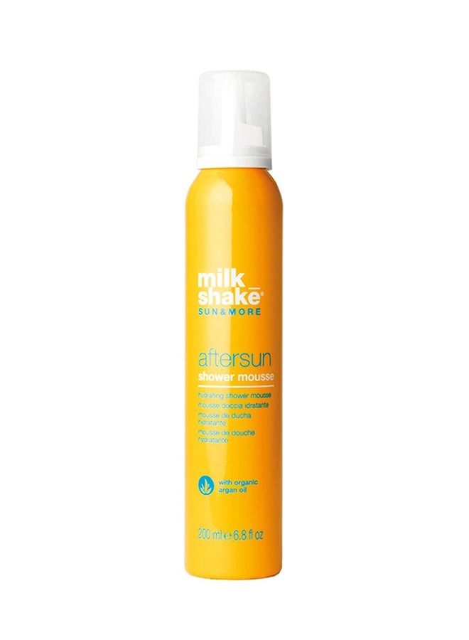 Milk Shake After-Sun Shower Mousse with Organic Argan Oil - Gently Cleanses & Soothes Sun-Exposed Skin, Leaves Skin Soft & Pleasantly Scented (200 ml) - Image 1