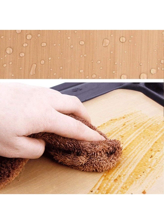 شابية عبوة من 3 قطع من ورق تيفلون PTFE لطباعة المطبوعات الحرارية، غير لاصق، مقاس 40 × 60، حصيرة حرفية مقاومة للحرارة وقابلة لإعادة الاستخدام - Image 4