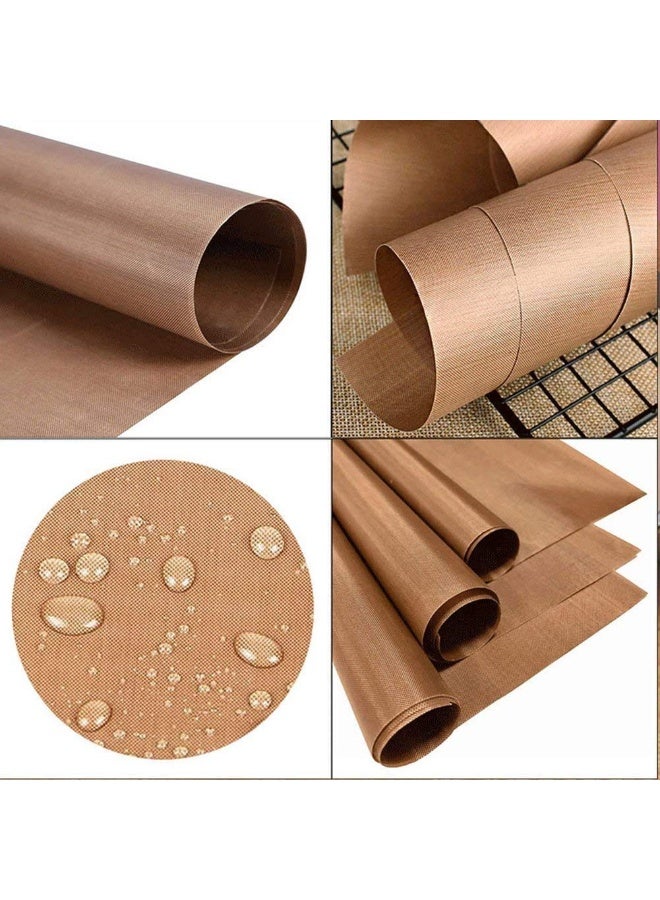 شابية عبوة من 3 قطع من ورق تيفلون PTFE لطباعة المطبوعات الحرارية، غير لاصق، مقاس 40 × 60، حصيرة حرفية مقاومة للحرارة وقابلة لإعادة الاستخدام - Image 2