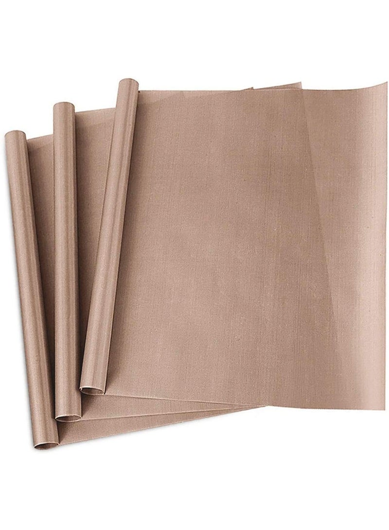 شابية عبوة من 3 قطع من ورق تيفلون PTFE لطباعة المطبوعات الحرارية، غير لاصق، مقاس 40 × 60، حصيرة حرفية مقاومة للحرارة وقابلة لإعادة الاستخدام - Image 1