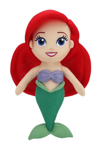 WAHU Aqua Pals Disney Classic Ariel Plush Water Toy for Kids Ages 2 with AquaDry Technology Washable Plush Doll Toy for Pool and Bathtub Medium RedGreen - Image 1