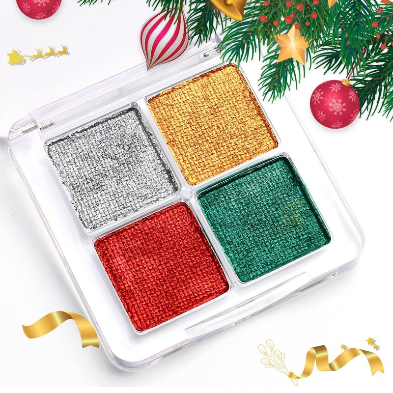 Bowitzki Water Activated Eyeliner Palette Graphic Eye Liner Smudge proof Hydra Liner-4 Colors (Green) - Image 1