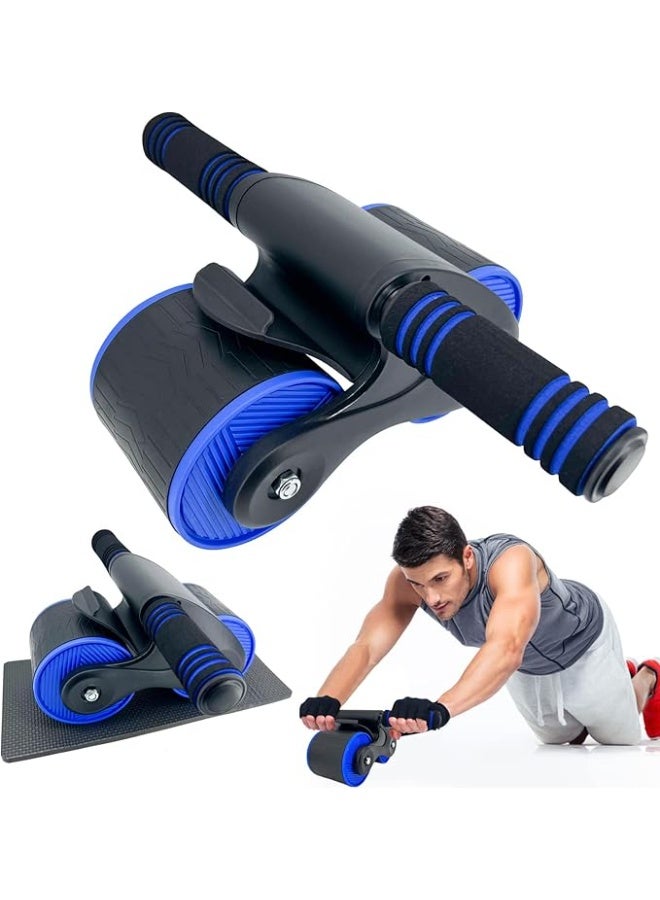 DUNISO عجلة البطن التلقائية للارتداد، عجلة تمارين البطن للياقة البدنية، عجلات الارتداد المنزلية لممارسة البطن، قوية ومتينة، لتمارين البطن - Image 1