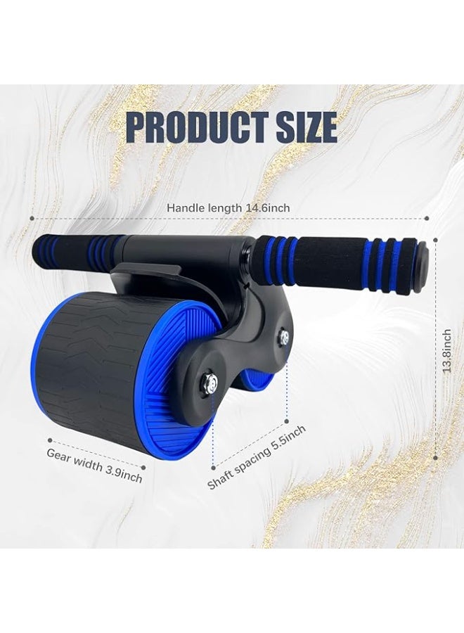 DUNISO عجلة البطن التلقائية للارتداد، عجلة تمارين البطن للياقة البدنية، عجلات الارتداد المنزلية لممارسة البطن، قوية ومتينة، لتمارين البطن - Image 2