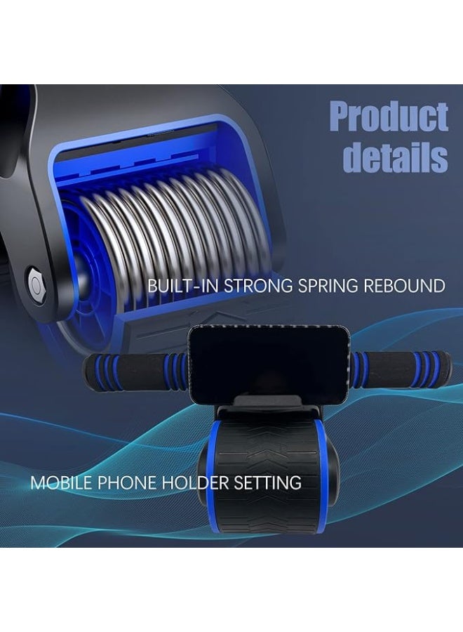DUNISO عجلة البطن التلقائية للارتداد، عجلة تمارين البطن للياقة البدنية، عجلات الارتداد المنزلية لممارسة البطن، قوية ومتينة، لتمارين البطن - Image 4