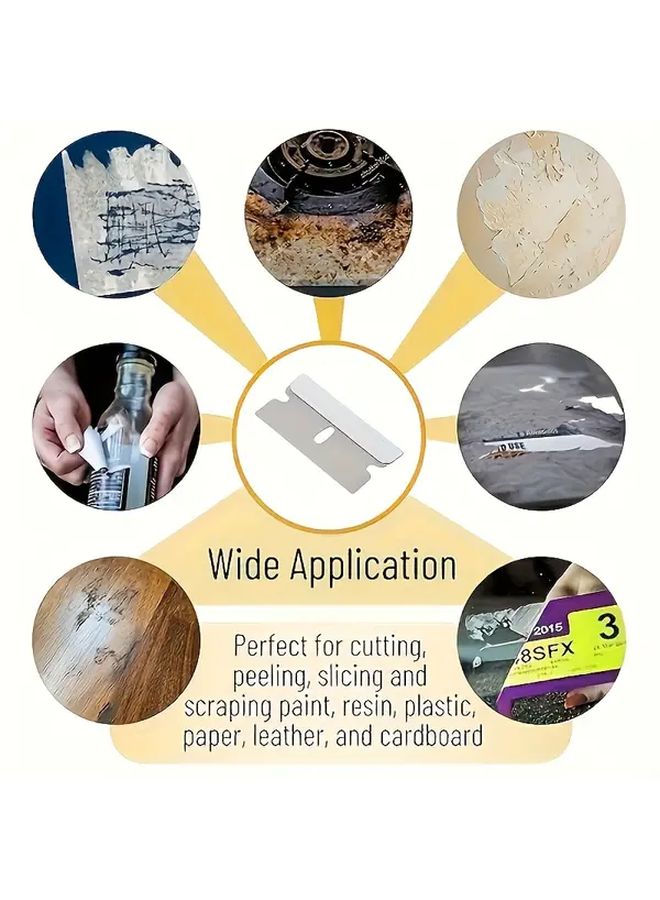 30Pcs Carbon Steel Blade Scraper For Glass Sticker Removal Kitchen Bathroom Cleaning - Image 5