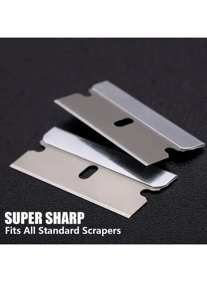 30Pcs Carbon Steel Blade Scraper For Glass Sticker Removal Kitchen Bathroom Cleaning - Image 1