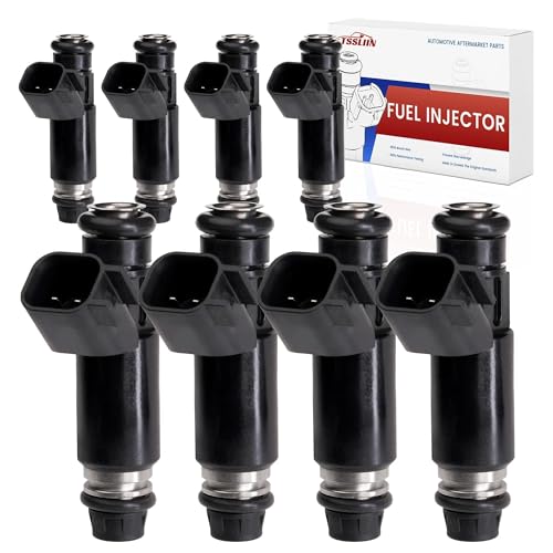 TSSLIIN Fuel Injectors fits forChevy Avalanche Tahoe Express Silverado 1500 2500 Suburban forGMC Sierra Yukon XL V8 53L OE 12580426 FJ502 8PCS - Image 1