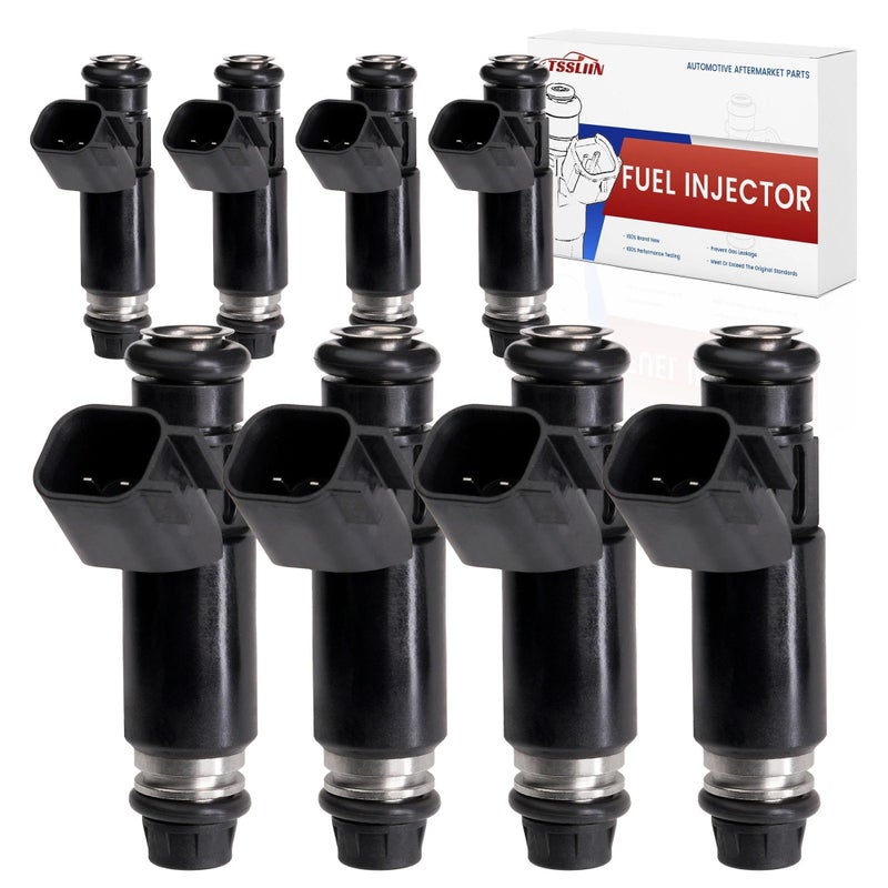 TSSLIIN Fuel Injectors fits forChevy Avalanche Tahoe Express Silverado 1500 2500 Suburban forGMC Sierra Yukon XL V8 53L OE 12580426 FJ502 8PCS - Image 2
