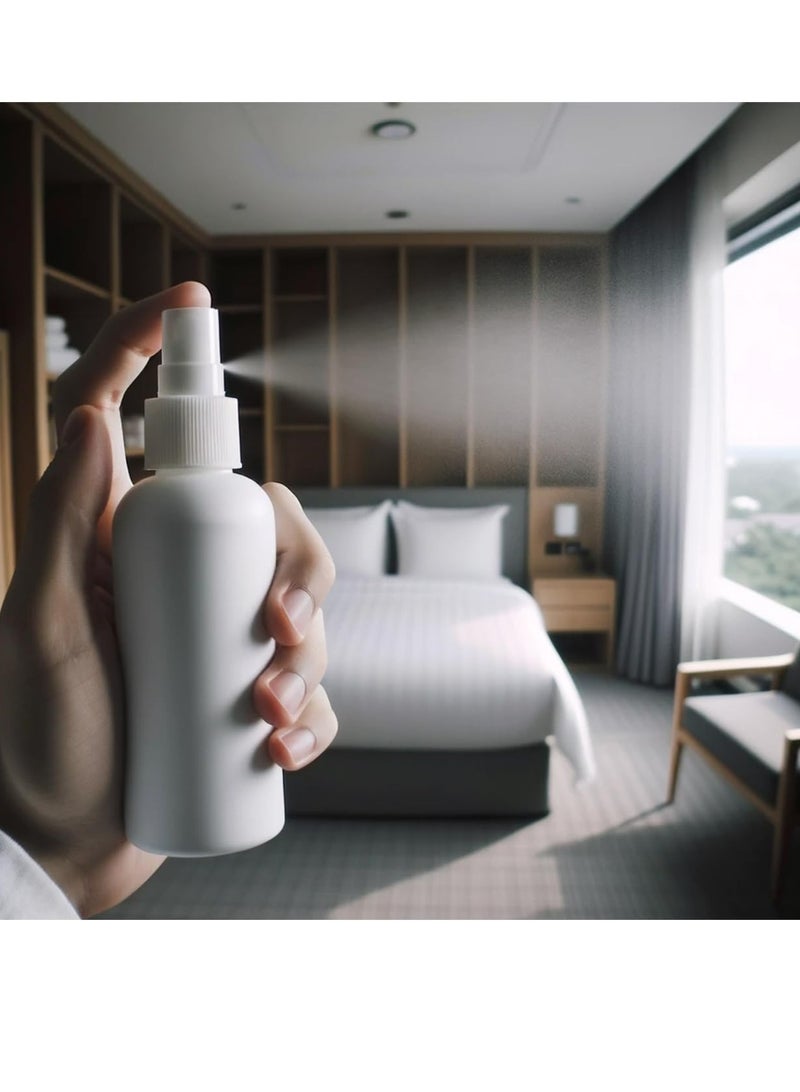 Loquat 4pcs 100ml Fine Mist Spray Bottles - Refillable Clear Travel Bottle Set for Perfume, Cosmetic Essential Oil and More - Image 2