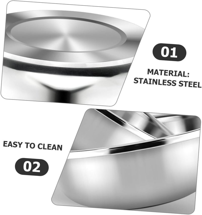 Stainless Steel Vegetable Basin Flat Bottom Metal Bowls Stackable Design Large Kitchen Mixing Bowl Household Wash Basin - Image 3
