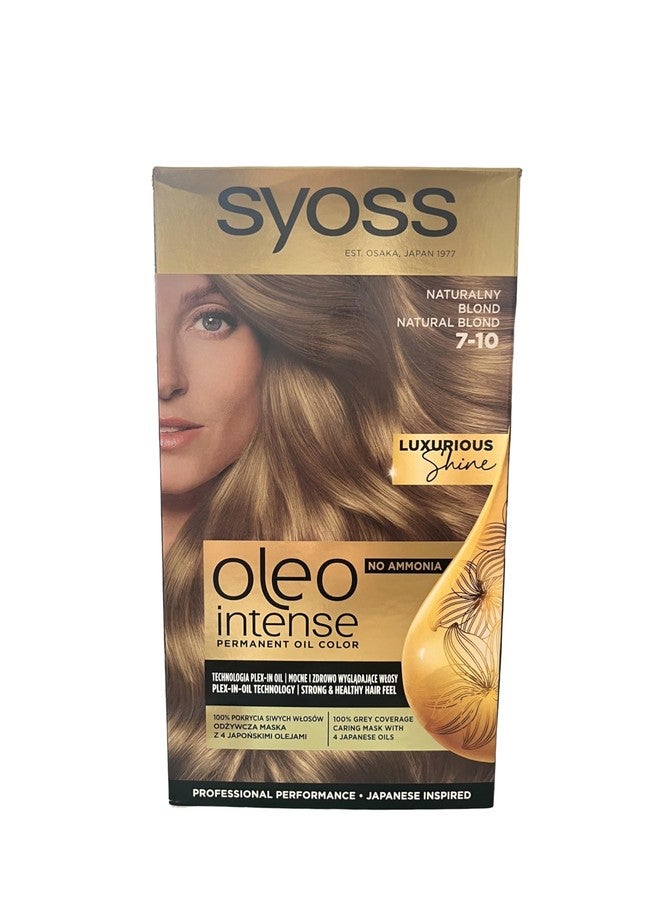 صبغة شعر سيوس أوليو إنتنس، زيوت نقية 100%، خالية من الأمونيا، لون أشقر طبيعي 7-10