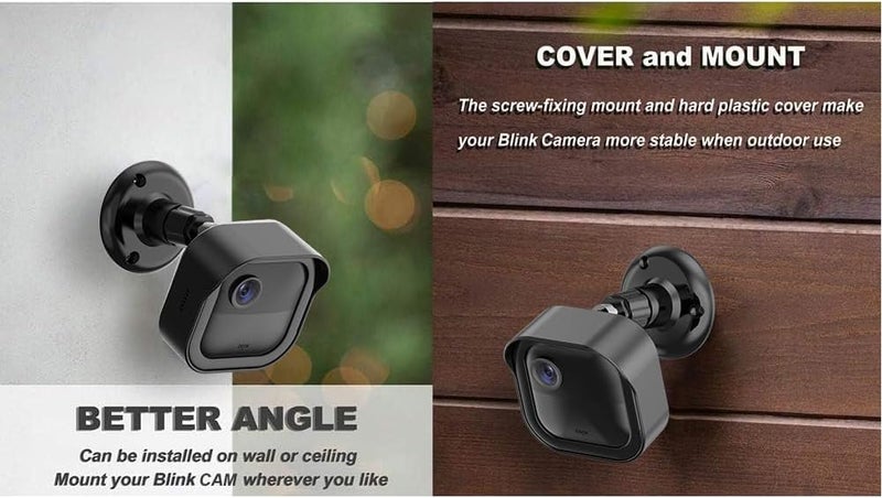 Gresus حامل كاميرا بلينك الخارجية الجديد كليًا، حامل قابل للتعديل بزاوية 360° وغطاء واقي مقاوم للعوامل الجوية مع حامل منفذ وحدة مزامنة بلينك لنظام كاميرا بلينك الخارجية (الجيل الرابع والثالث) (أسود، 5 عبوات) - Image 5