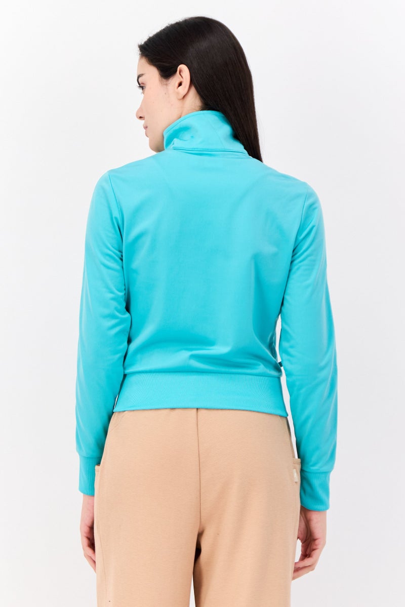 adidas Originals Women Sportswear Fit Outdoor Classics Sweatshirt, Turquoise  - Image 3