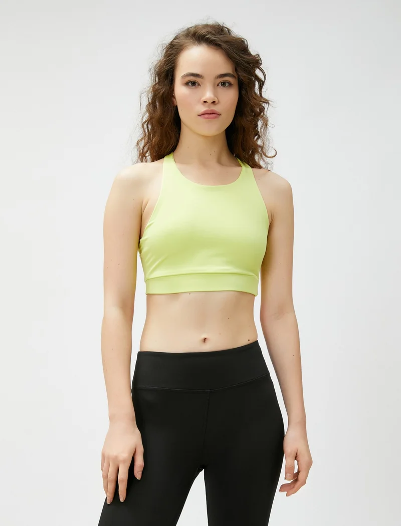 كوتون Cross Strap Sports Bra Without Cups Without Wire