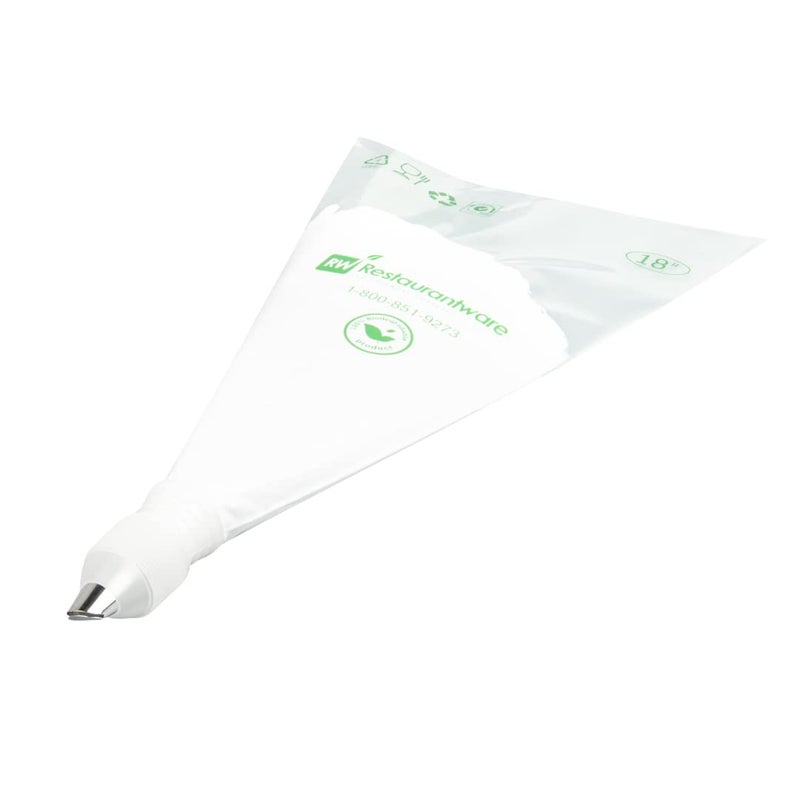 Restaurantware Pastry Tek Piping Tip 1 Reusable Ruffle Icing Tip 402 DentResistant Stainless Steel Pastry Tip DishwasherSafe Decorate Cupcakes Cakes or Cookies