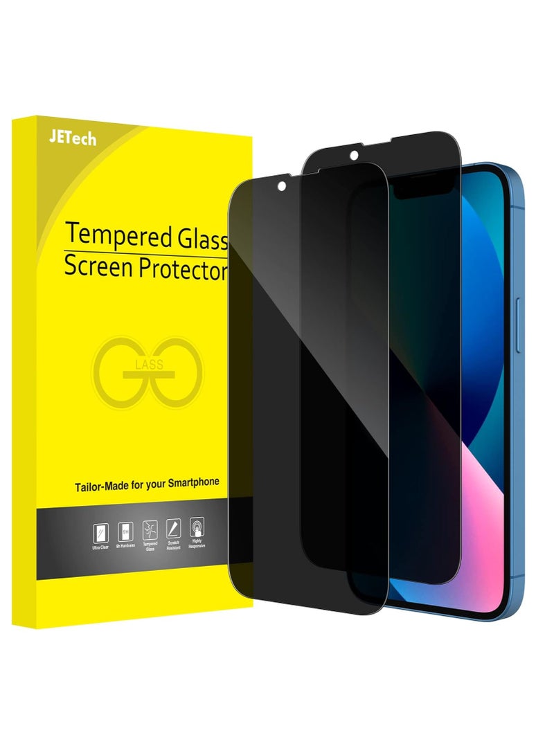 جي تيك واقي شاشة بتغطية كاملة للخصوصية لهاتف iPhone 13 و13 Pro مقاس 6.1 بوصة مضاد للتجسس من الزجاج المقوى من الحافة إلى الحافة، جراب حماية صديق للبيئة مكون من قطعتين - Image 1