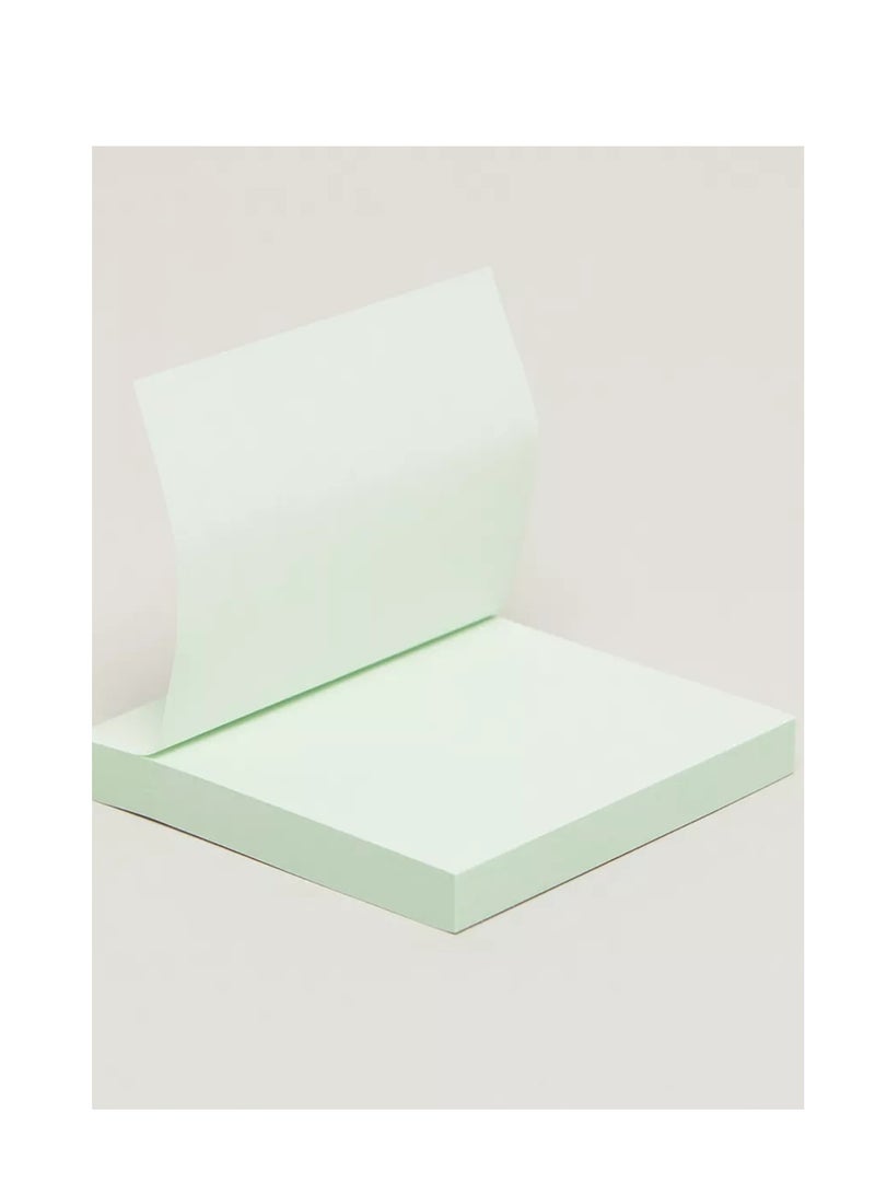 Fantastick ملاحظات لاصقة 100 قطعة بحجم 3x3 بوصة باللون الأخضر - Image 2