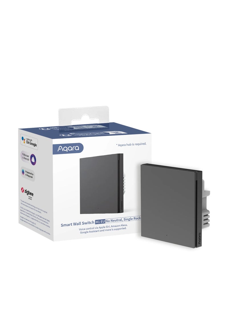 Aqara - Aqara Wall Switch H1(no neutral single rocker) - Image 1