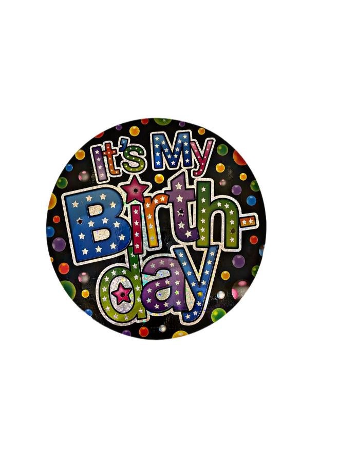 It's My Birthday Sparkle LED Light Button