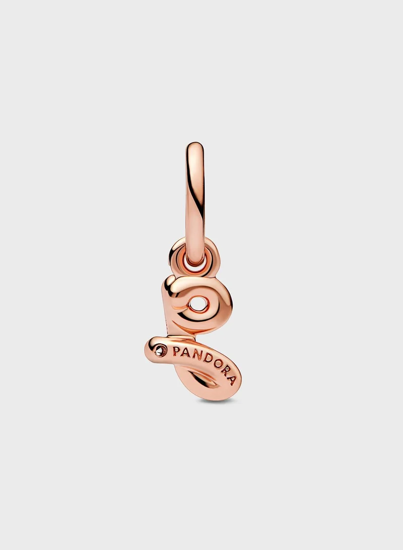 PANDORA Letter G Script Alphabet Dangle Charm