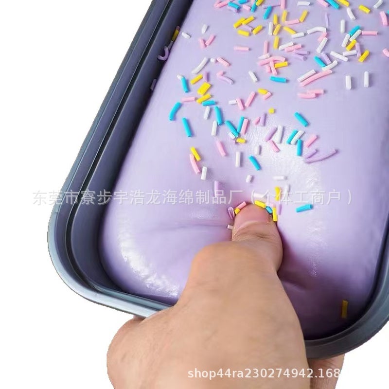 Slow Rebound Simulation Bread Box Ice Cream Squishy Toy - Image 3