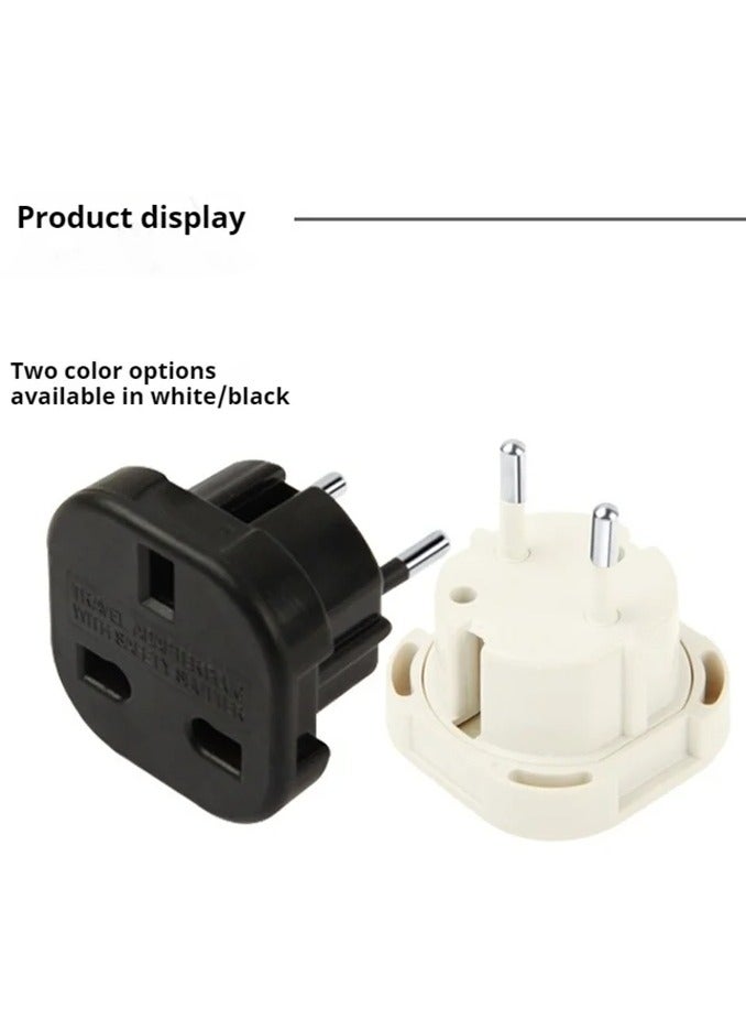 UK to EU AC travel plug adapter - Image 2