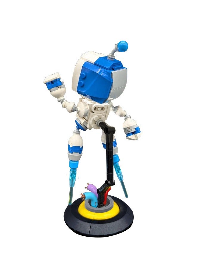 Astro Bot small particle children's puzzle building block model
