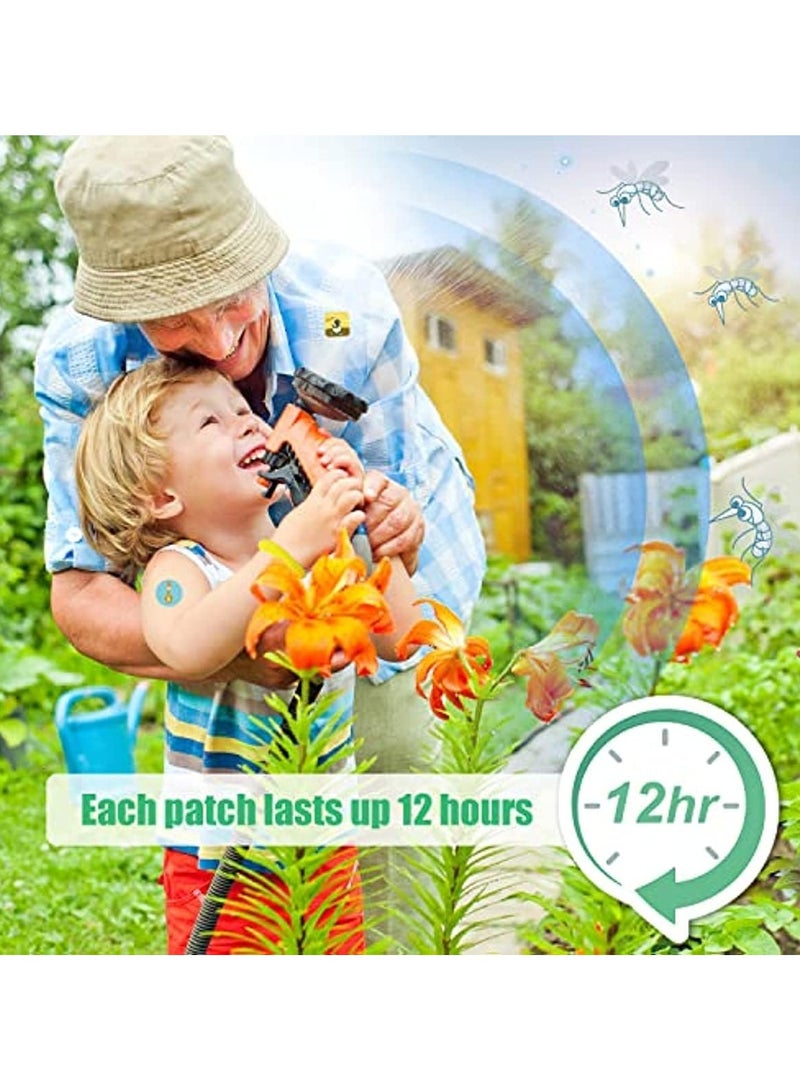 Generic 72 Pack Mosquito Patches Stickers for Kids Adult Outdoor Indoor Travel, Natural Plant Based Ingredients Mosquito Stickers with 4 Pack Mosquito Repellent Bracelets  - Image 5
