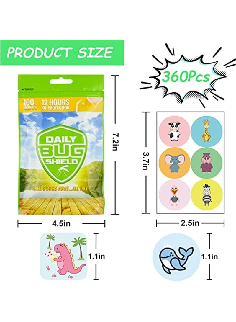 Generic 72 Pack Mosquito Patches Stickers for Kids Adult Outdoor Indoor Travel, Natural Plant Based Ingredients Mosquito Stickers with 4 Pack Mosquito Repellent Bracelets  - Image 4