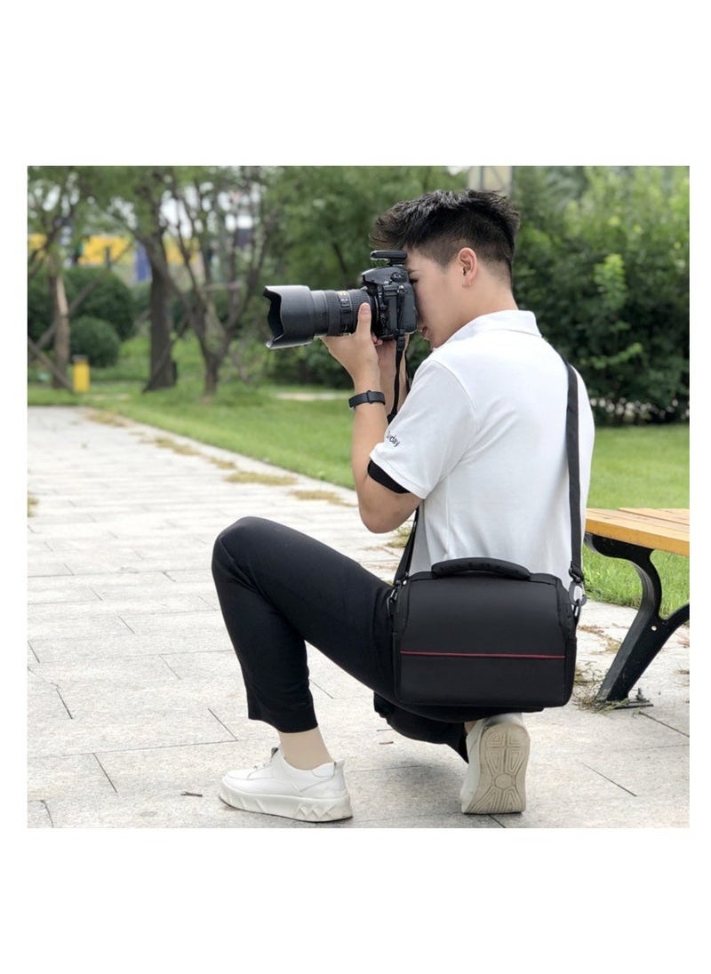 XiuWoo Digital Camera Bag - Multi-Functional Professional Shoulder Crossbody Bag for DSLR Cameras, DVs, Long Zoom Lenses, Fishing Lights, and Instruments - Organized Compartments - 14*19*25cm  - Image 2